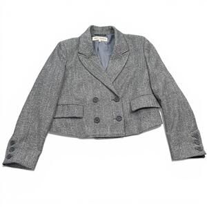 Free People Tailored Heritage double-breasted cropped blazer Womens Medium